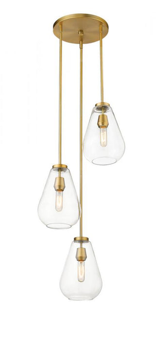 3 Light Chandelier | 488P8-3R-OBR