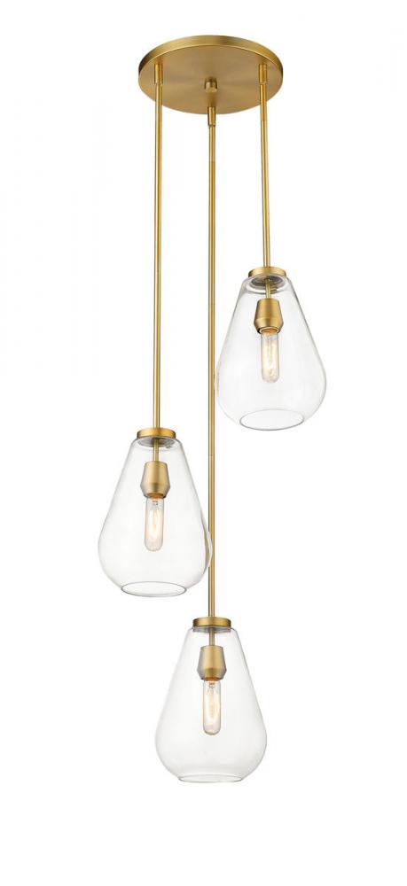 3 Light Chandelier | 488P8-3R-OBR