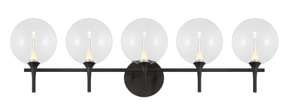 Iissa-vanity- 5 Light -bk-cl | 48921-015