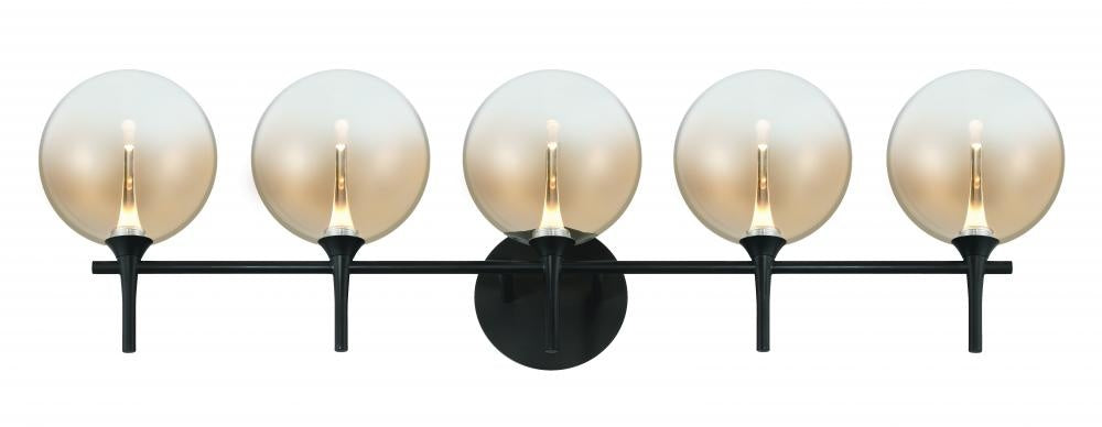 Iissa-vanity- 5 Light -bk-am | 48921-039