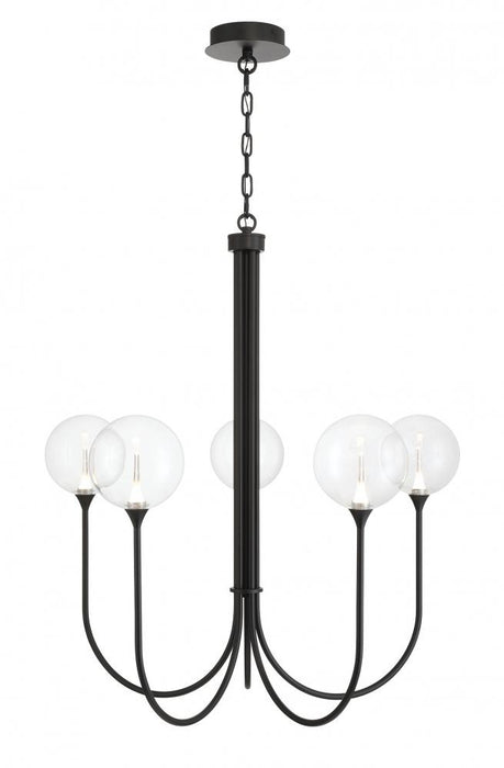 Iissa-chandelier- 5 Light -34in-bk-cl | 48923-019
