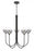 Iissa-chandelier- 5 Light -34in-bk-sk | 48923-026
