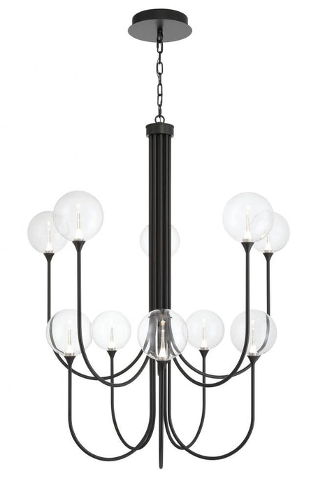 Iissa-chandelier- 10 Light -40in-bk-cl | 48926-010