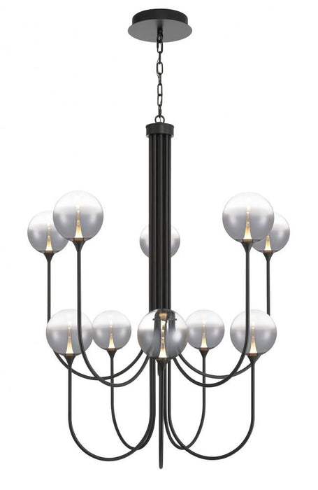 Iissa-chandelier- 10 Light -40in-bk-sk | 48926-027