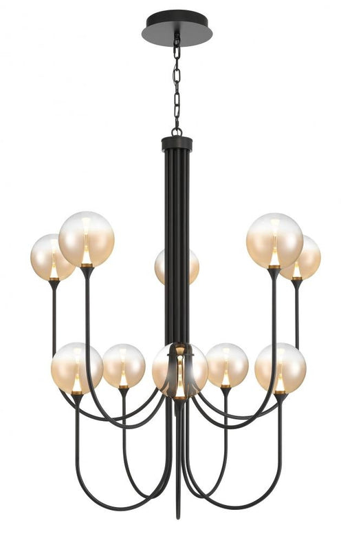 Iissa-chandelier- 10 Light -40in-bk-am | 48926-032