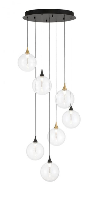 Iissa-chandelier- 7 Light -21in-gbm-cl | 48930-017