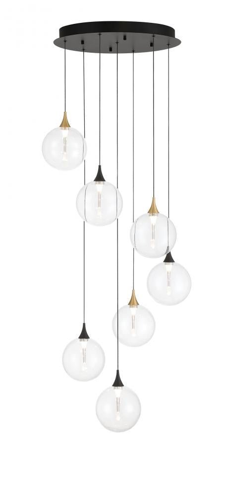Iissa-chandelier- 7 Light -21in-gbm-cl | 48930-017