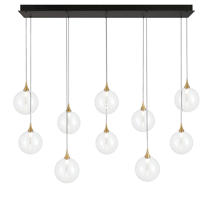 10-light 47" Integrated Led Multi Drop Chandelier | 48932-011