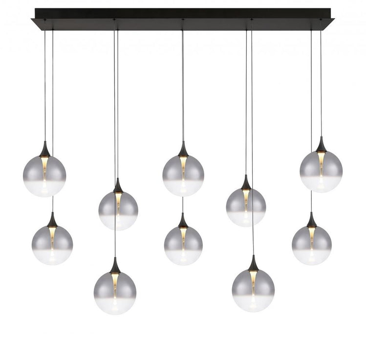 Iissa-chandelier- 10 Light -47in-bk-sk | 48933-025