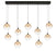 Iissa-chandelier- 10 Light -47in-bk-am | 48933-032