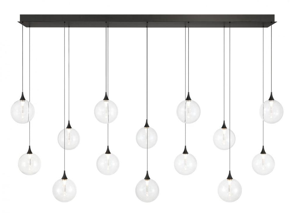 Iissa-chandelier- 14 Light -72in-bk-cl | 48939-010