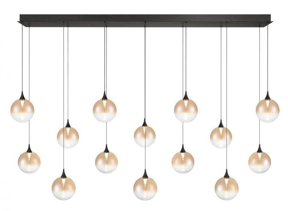 Iissa-chandelier- 14 Light -72in-bk-am | 48939-034