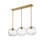 3 Light Linear Chandelier | 490P10-3L-OBR