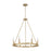 6-light Wagon Wheel Chandelier In Aged Brass | 4916AD