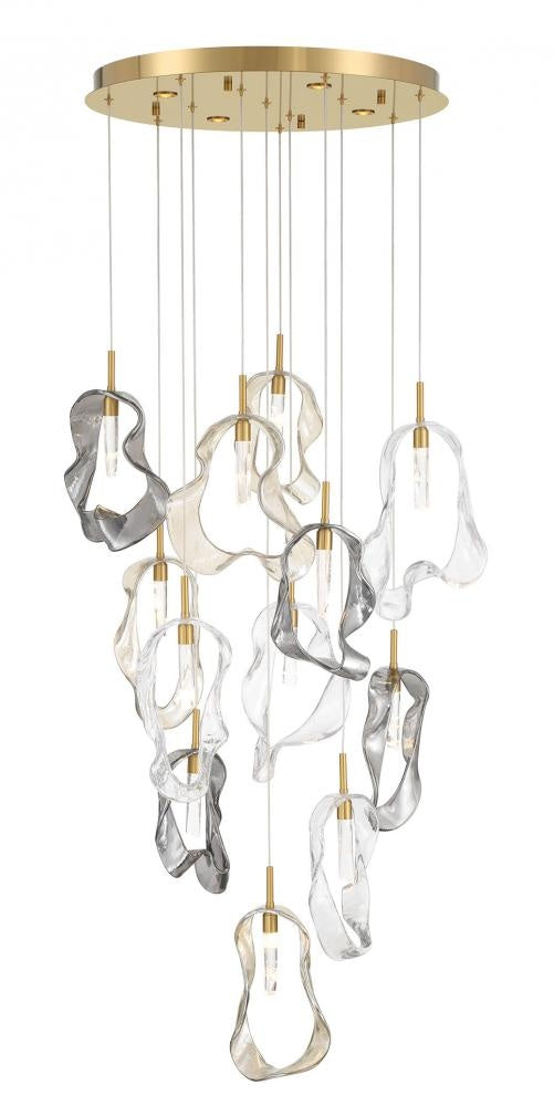 Norah-chandelier- 12 Light -24in-gd-mx | 49237-016