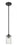 1 Light Pendant | 492MP-MB