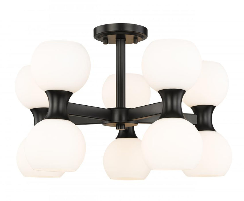 10 Light Semi Flush Mount | 494-10SF-MB