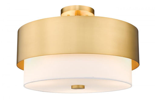 3 Light Semi Flush Mount | 495SF18-MGLD