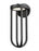 1 Light Outdoor Wall Light | 5005B-BK-LED