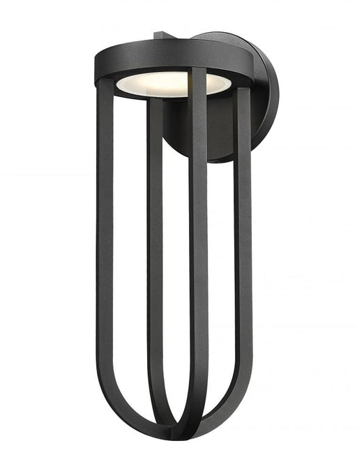 1 Light Outdoor Wall Light | 5005B-BK-LED