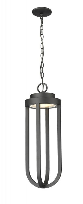 1 Light Outdoor Chain Mount Ceiling Fixture | 5005CHB-BK-LED