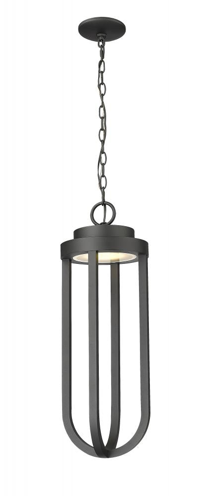 1 Light Outdoor Chain Mount Ceiling Fixture | 5005CHB-BK-LED