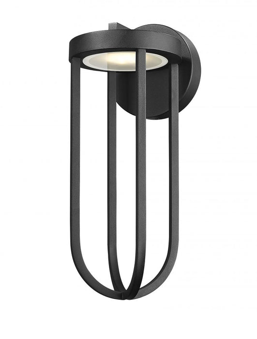1 Light Outdoor Wall Light | 5005M-BK-LED