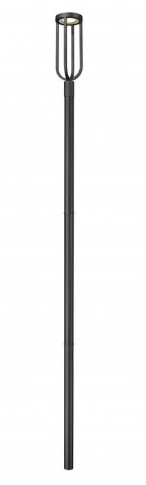 1 Light Outdoor Post Mounted Fixture | 5005PHB-5009P120-BK