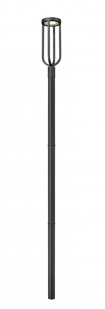 1 Light Outdoor Post Mounted Fixture | 5005PHB-5009P96-BK-L