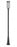 1 Light Outdoor Post Mounted Fixture | 5005PHB-5011P-BK-LED