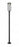 1 Light Outdoor Post Mounted Fixture | 5005PHB-5012P-BK-LED