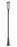 1 Light Outdoor Post Mounted Fixture | 5005PHB-519P-BK-LED