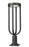 1 Light Outdoor Pier Mounted Fixture | 5005PHB-533PM-BK-LED
