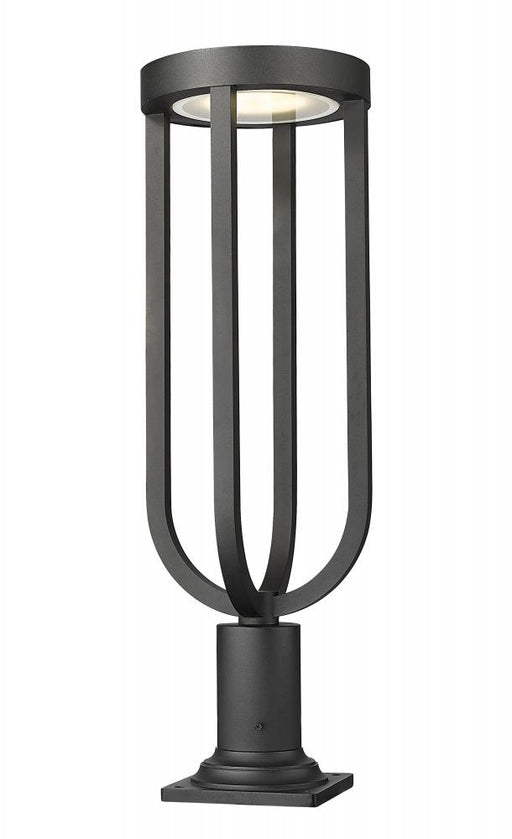 1 Light Outdoor Pier Mounted Fixture | 5005PHB-533PM-BK-LED