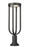1 Light Outdoor Pier Mounted Fixture | 5005PHB-553PM-BK-LED