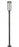 1 Light Outdoor Post Mounted Fixture | 5005PHB-567P-BK-LED
