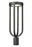1 Light Outdoor Post Mount Fixture | 5005PHB-BK-LED
