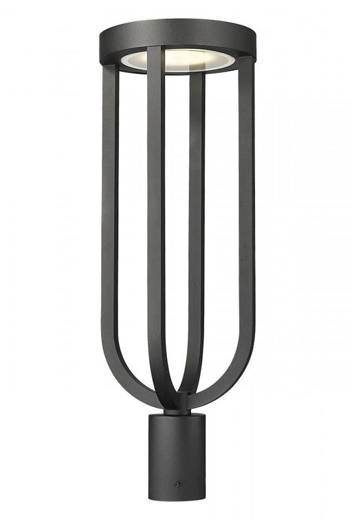1 Light Outdoor Post Mount Fixture | 5005PHB-BK-LED