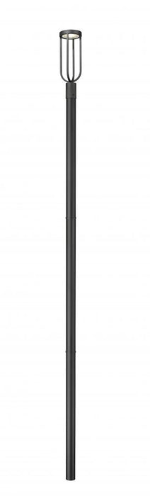 1 Light Outdoor Post Mounted Fixture | 5005PHM-5009P120-BK