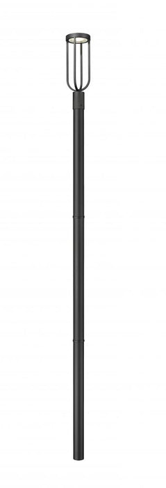 1 Light Outdoor Post Mounted Fixture | 5005PHM-5009P96-BK-L