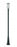 1 Light Outdoor Post Mounted Fixture | 5005PHM-5011P-BK-LED