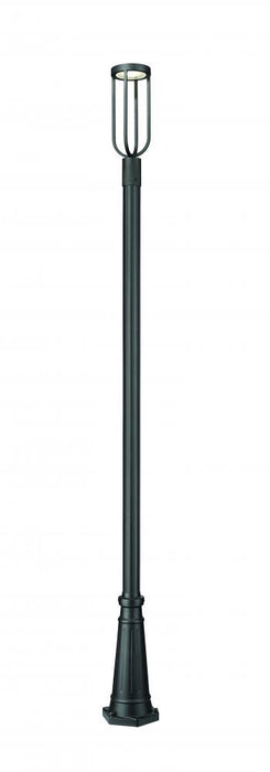 1 Light Outdoor Post Mounted Fixture | 5005PHM-5011P-BK-LED