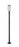 1 Light Outdoor Post Mounted Fixture | 5005PHM-5012P-BK-LED