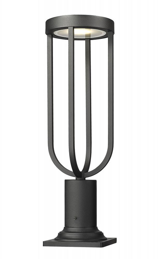 1 Light Outdoor Pier Mounted Fixture | 5005PHM-533PM-BK-LED