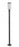 1 Light Outdoor Post Mounted Fixture | 5005PHM-567P-BK-LED