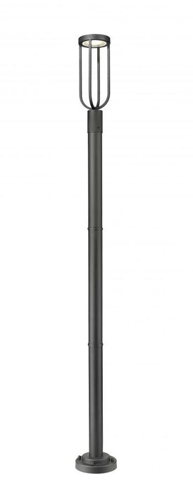 1 Light Outdoor Post Mounted Fixture | 5005PHM-567P-BK-LED