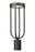 1 Light Outdoor Post Mount Fixture | 5005PHM-BK-LED