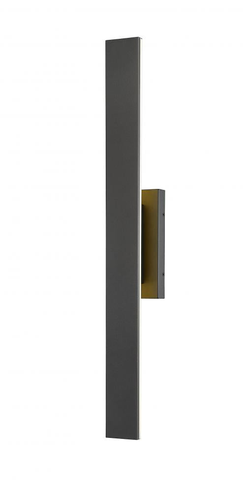 2 Light Outdoor Wall Light | 5006-36BK-LED
