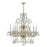 Crystorama Traditional Crystal 8 Light Spectra Crystal Polished Brass Chandelier