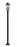 3 Light Outdoor Post Mounted Fixture | 5008PHBS-536P-BK